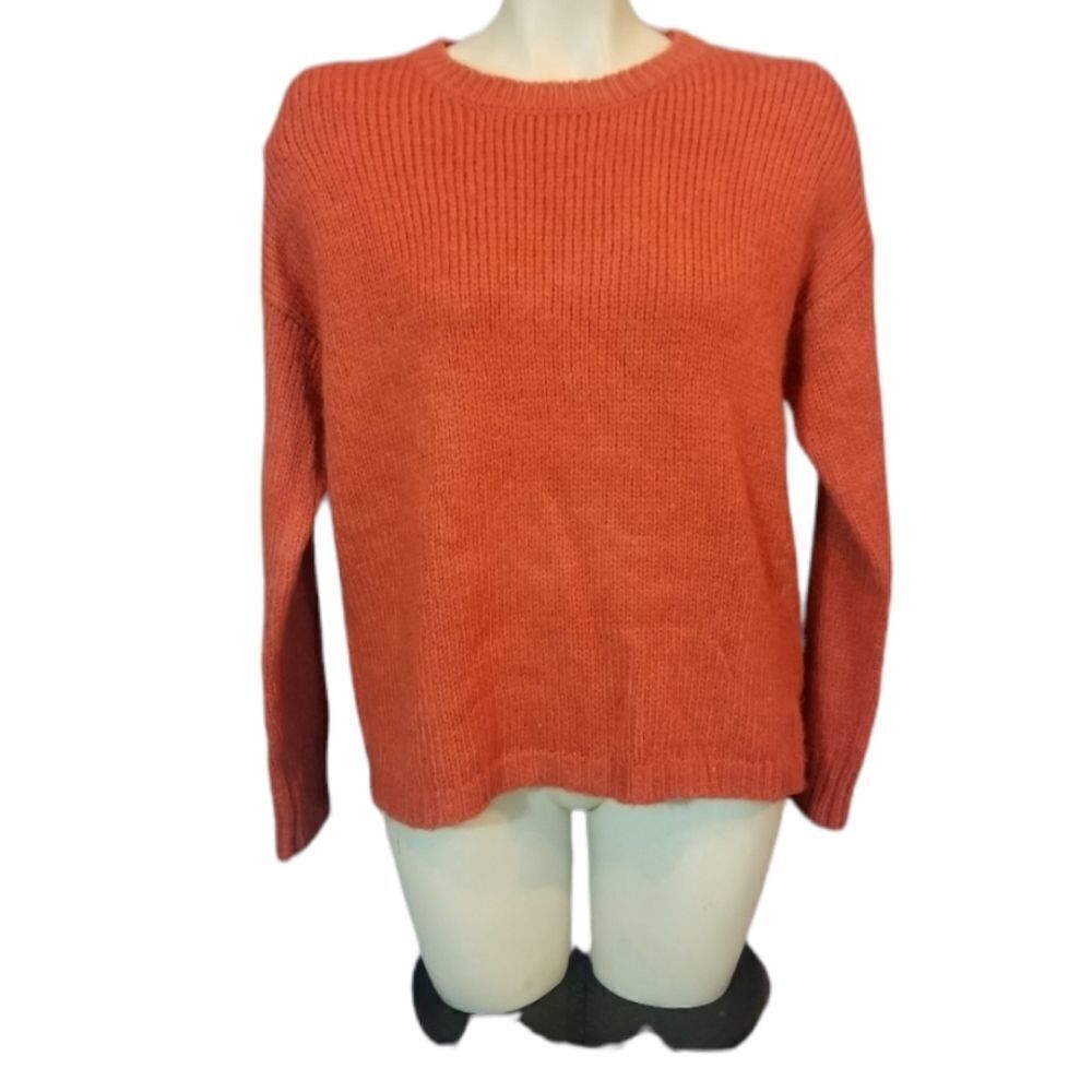 Cotton Emporium Pumpkin Orange Sweater ‎ Sz Small